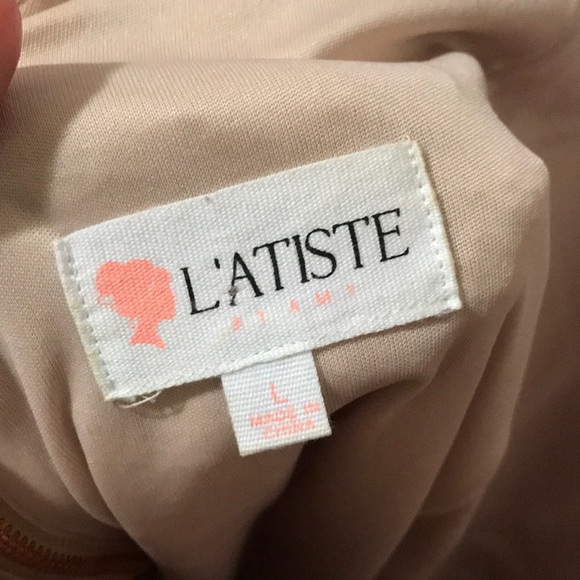 Rose Gold Sequin Party Dress - Picture 7 of 7